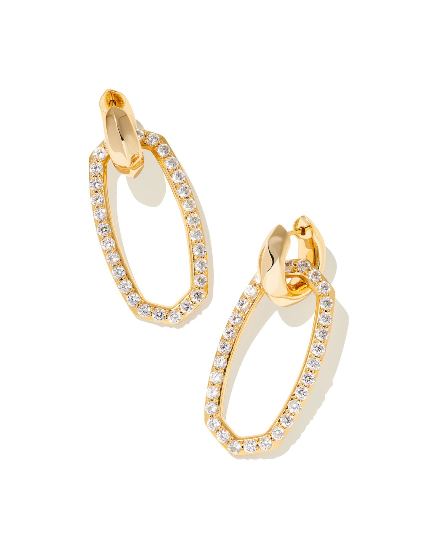 KENDRA SCOTT Pendientes de eslabones convertibles en oro Danielle