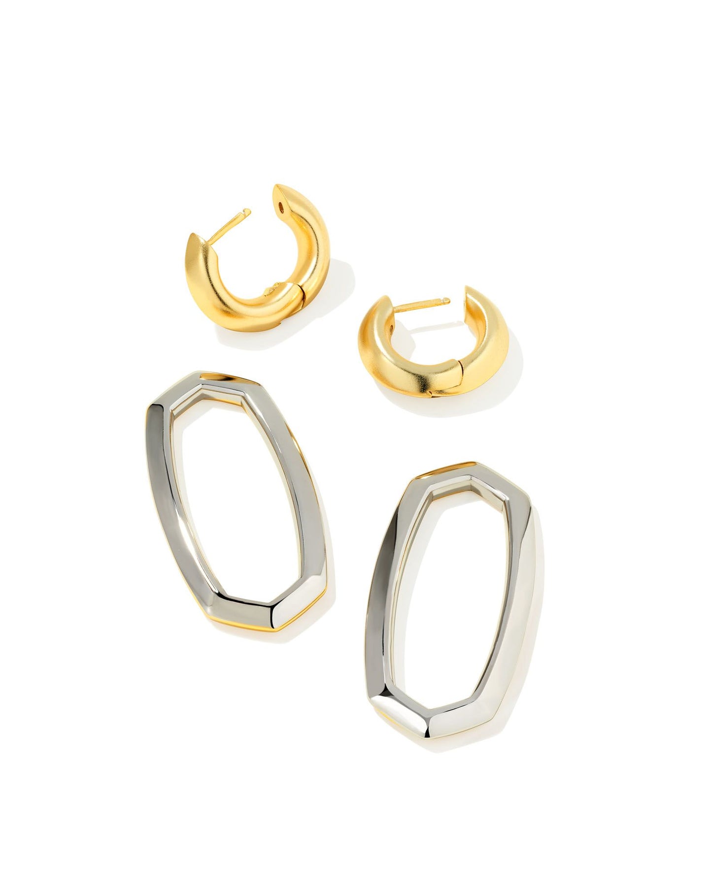 KENDRA SCOTT Pendientes de eslabones convertibles en oro Danielle