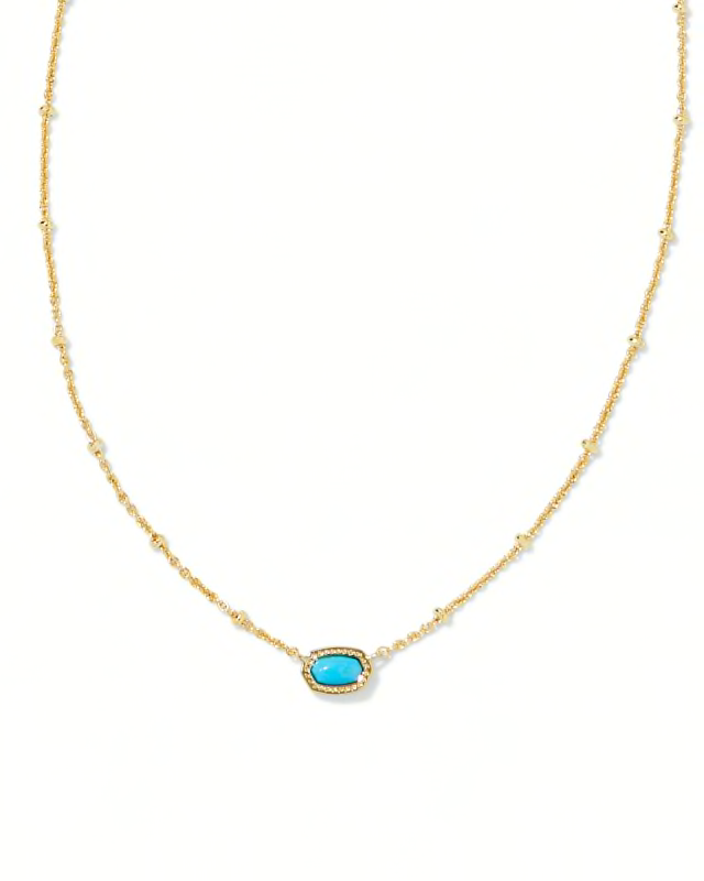 KENDRA SCOTT Mini Elisa Gold Satellite Short Pendant Necklace