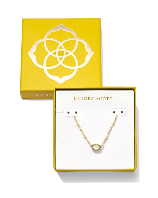 KENDRA SCOTT Boxed Gold Mini Elisa Pendant Necklace