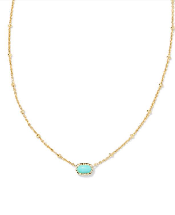 KENDRA SCOTT Mini Elisa Gold Satellite Short Pendant Necklace