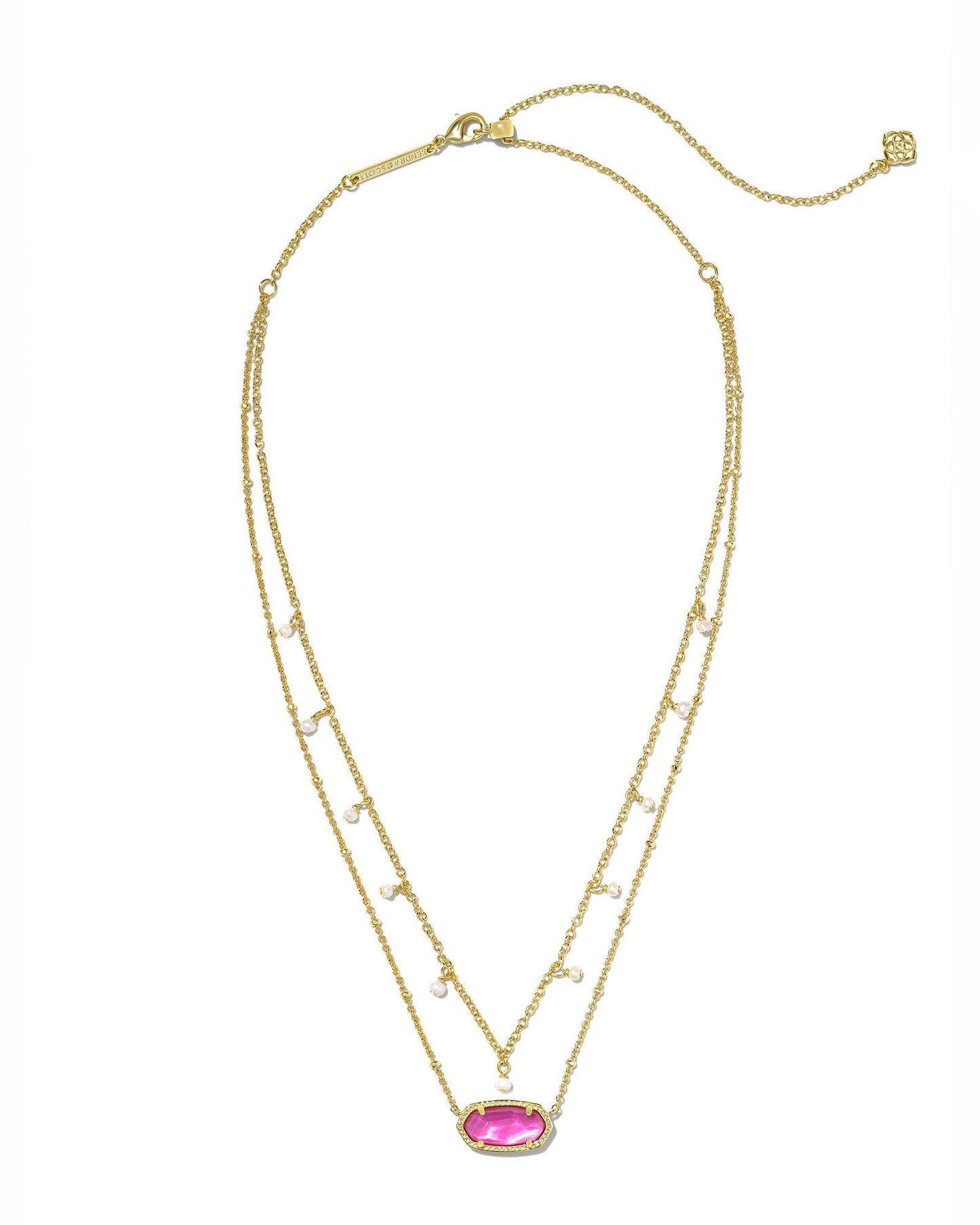 KENDRA SCOTT Elisa Gold Pearl Multi Strand Necklace