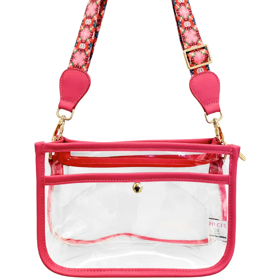 LAURA PARK X Pieces Rose Hill Stadium Bag Cherry Blossom