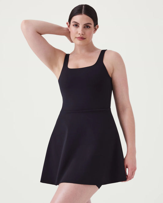 SPANX The Get Moving Easy Access Square Neck Dress