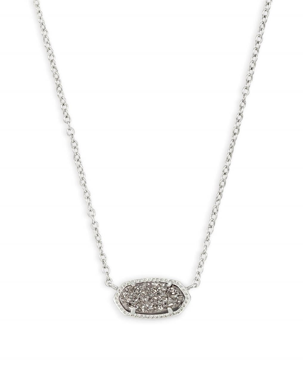 KENDRA SCOTT Elisa Silver Short Pendant Necklace