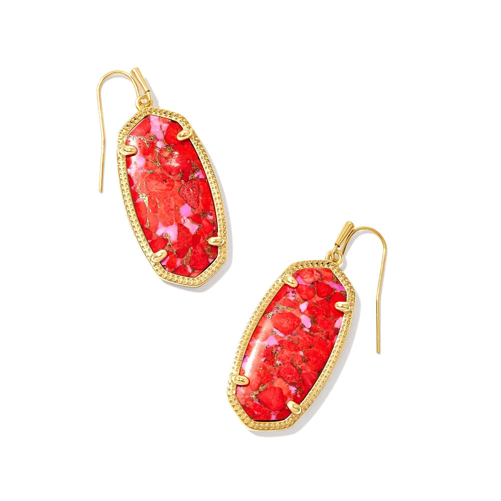 Pendientes colgantes dorados Elle de KENDRA SCOTT