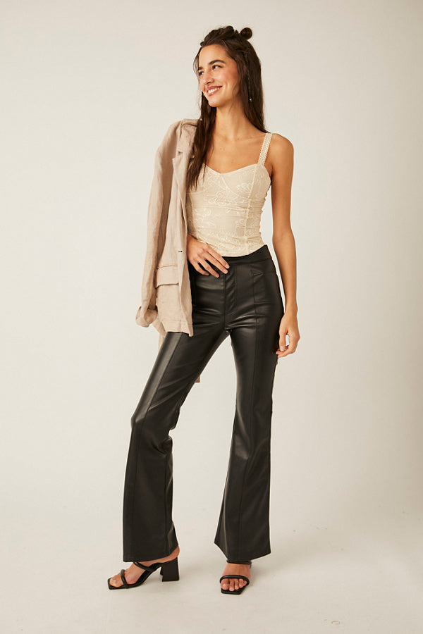 FREE PEOPLE We The Free Uptown High-Rise Vegan Pants