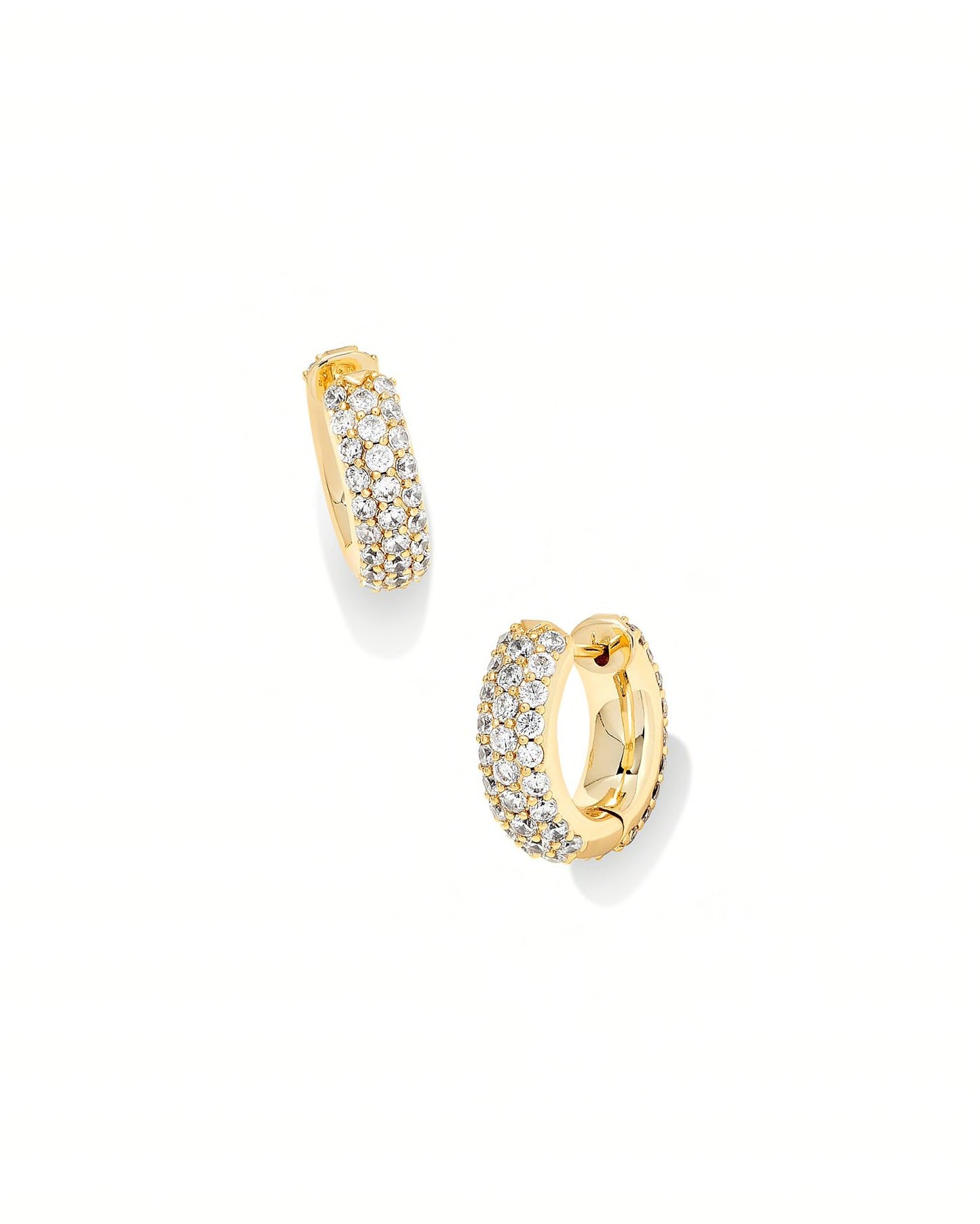 KENDRA SCOTT Mikki Pave Huggie Earrings