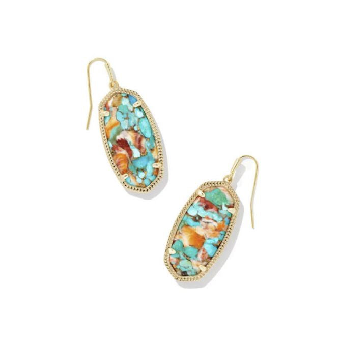 Pendientes colgantes dorados Elle de KENDRA SCOTT