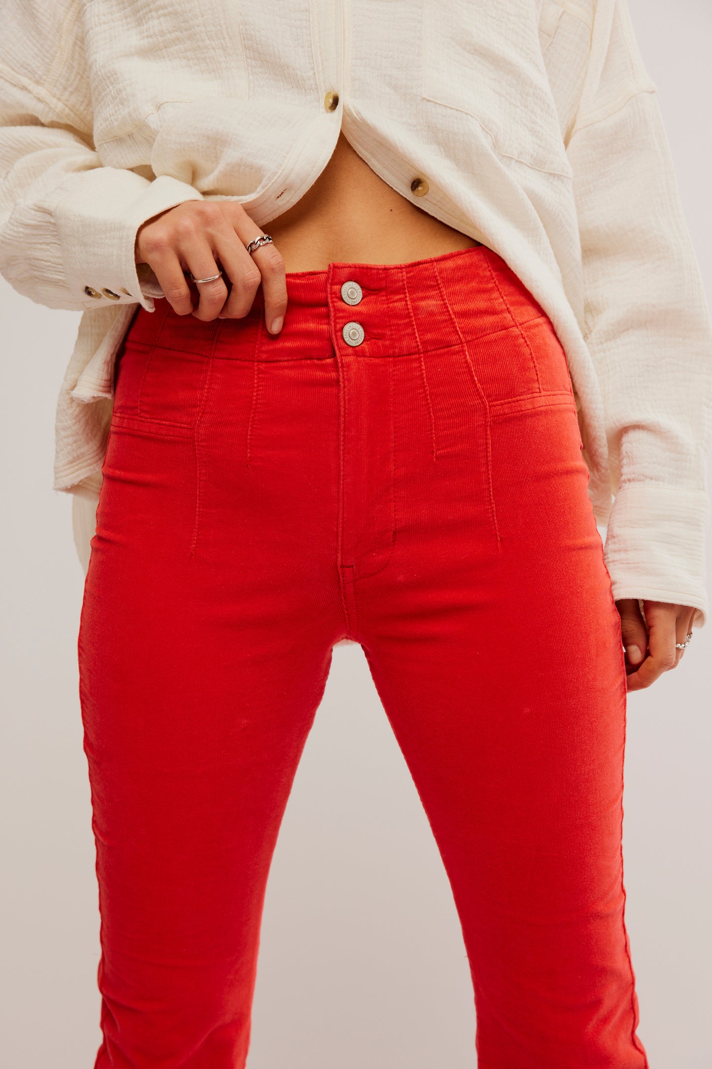 FREE PEOPLE Jayde Cord Flare Jeans