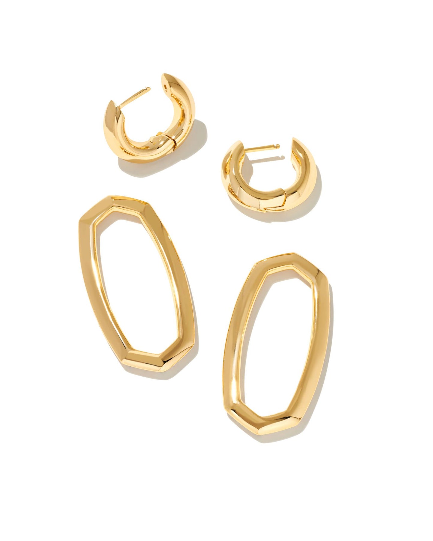 KENDRA SCOTT Pendientes de eslabones convertibles en oro Danielle