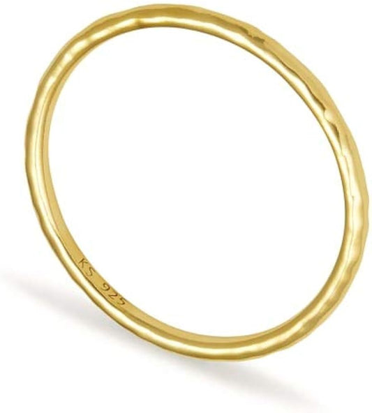 KENDRA SCOTT Gold Larissa Band Ring in 18k Vermeil