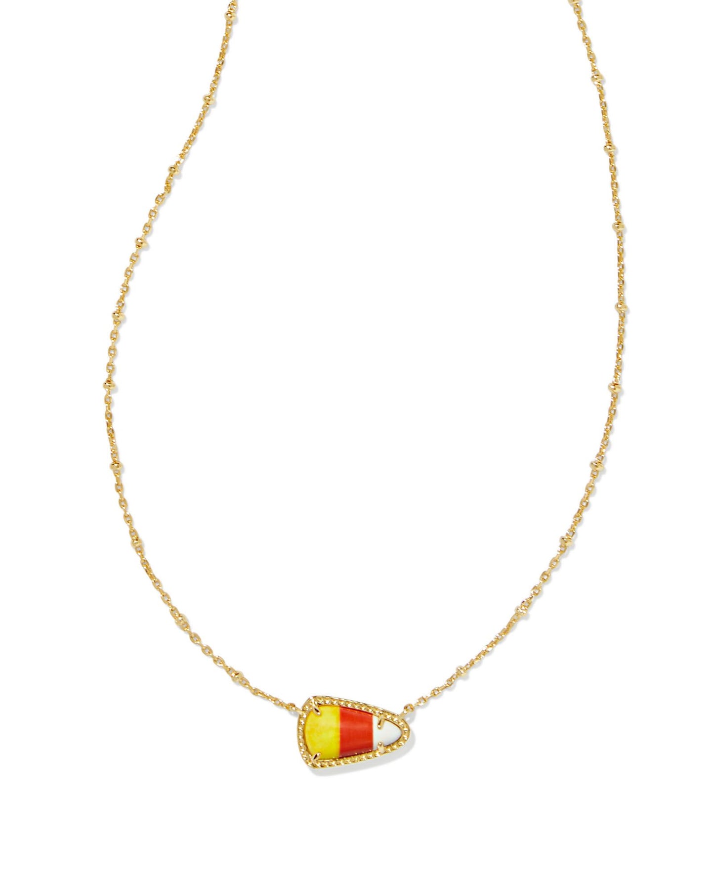 KENDRA SCOTT Candy Corn Gold Short Pendant Necklace