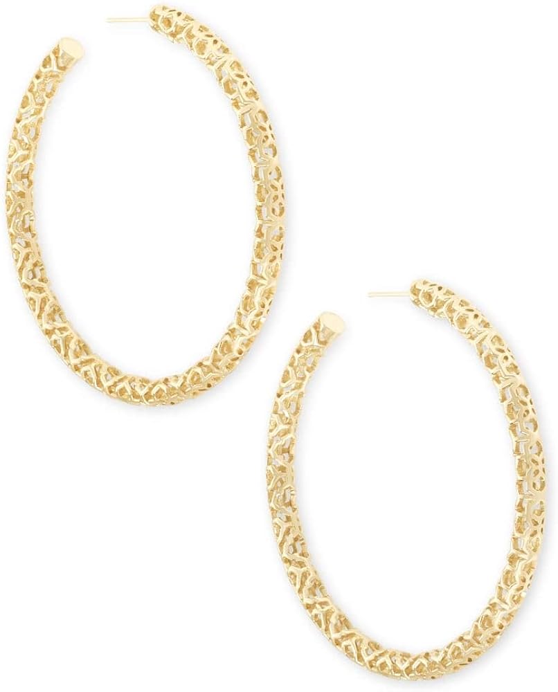 KENDRA SCOTT Maggie Hoop Earrings 2.5 inch