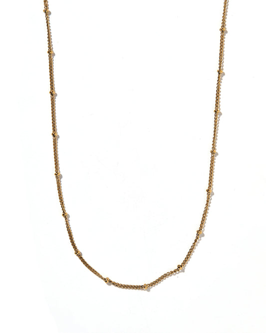 LINNY CO Gold Chain Bead Necklace Miles