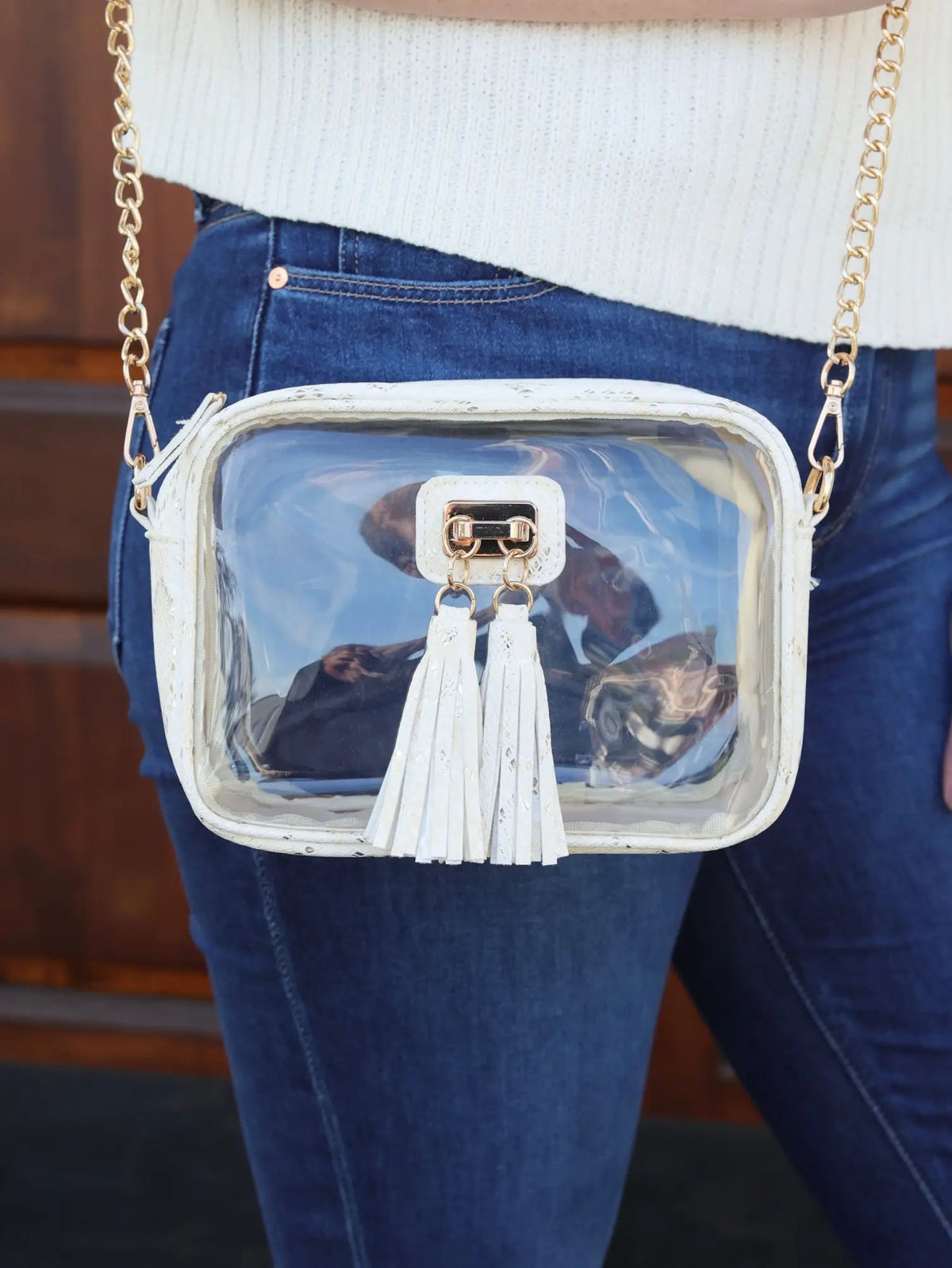 CAROLINE HILL Addison Clear Crossbody