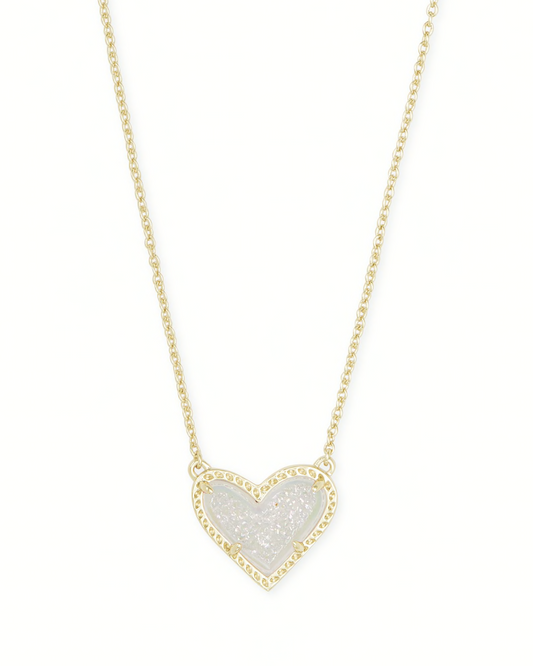 KENDRA SCOTT Ari Gold Heart Extended Length Pendant Necklace