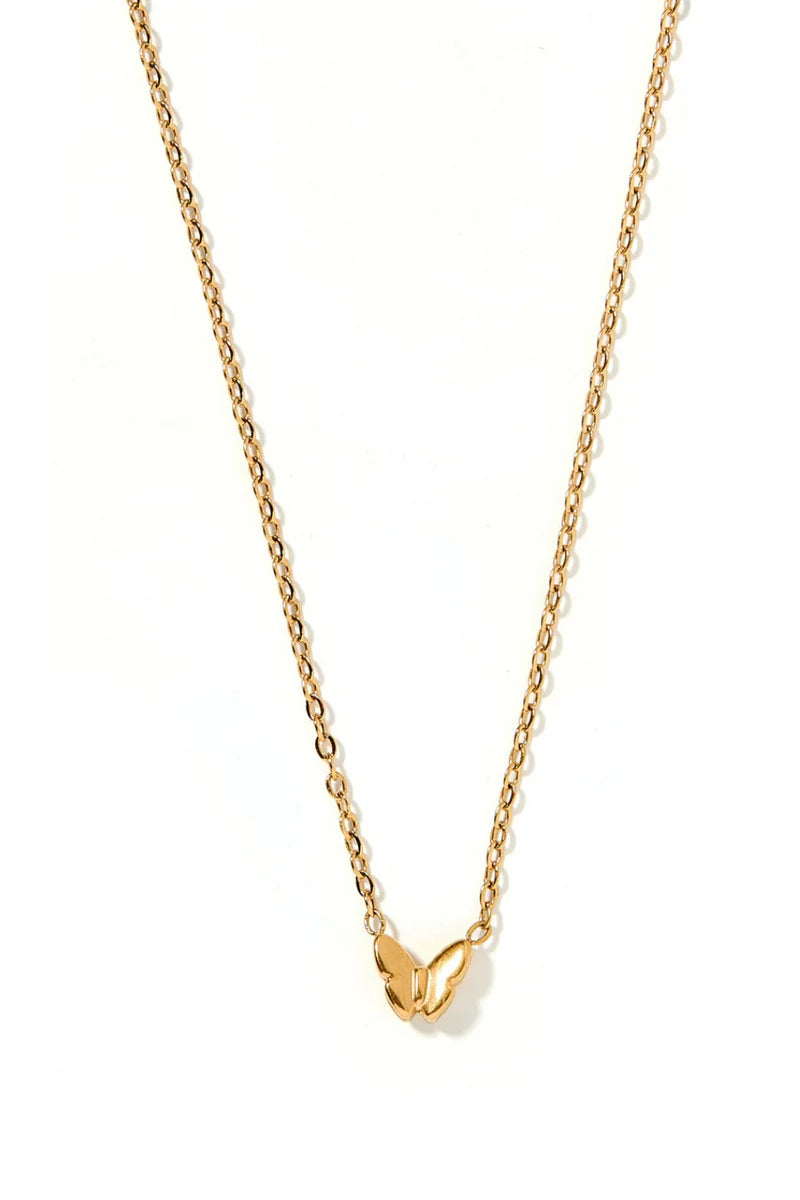 LINNY CO Gold Butterly Necklace Bella