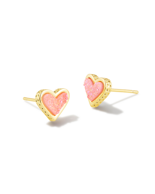 KENDRA SCOTT Framed Ari Heart Stud Earrings