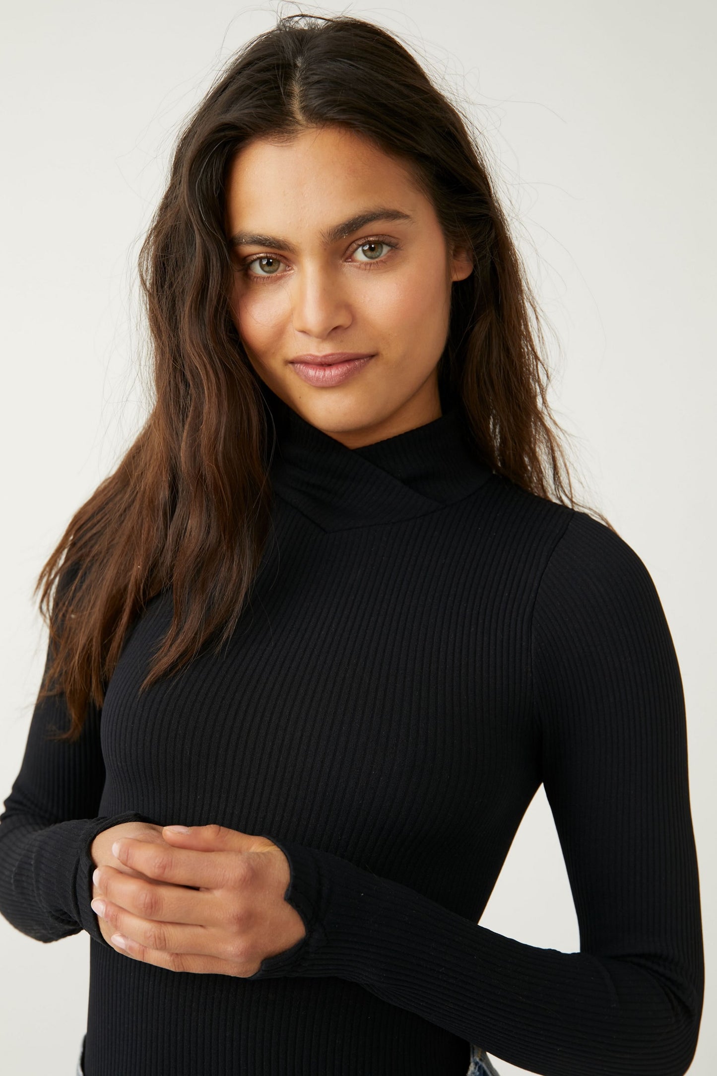 FREE PEOPLE XYZ Recycled Turtleneck Bodysuit