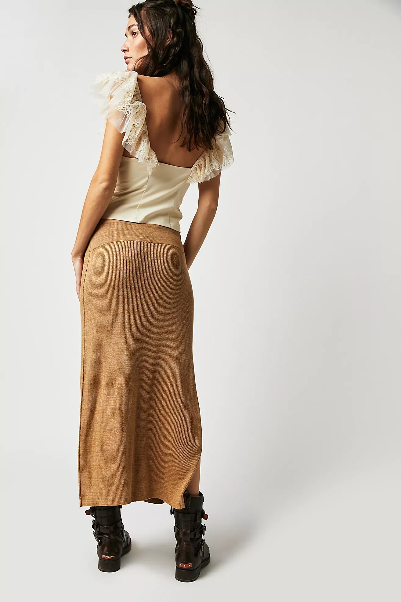 FREE PEOPLE Golden Hour Midi Skirt