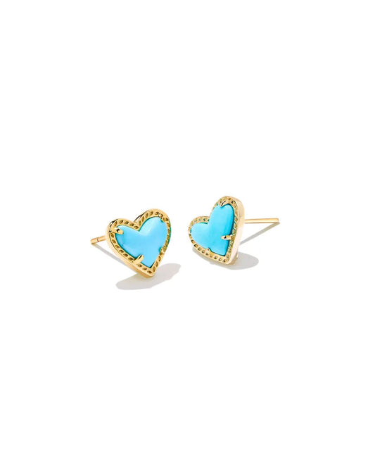 KENDRA SCOTT Aretes con forma de corazón Ari