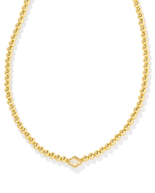 KENDRA SCOTT Abbie Gold Beaded Necklace