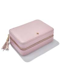 KENDRA SCOTT Medium Zip Jewelry Case Blush Pink