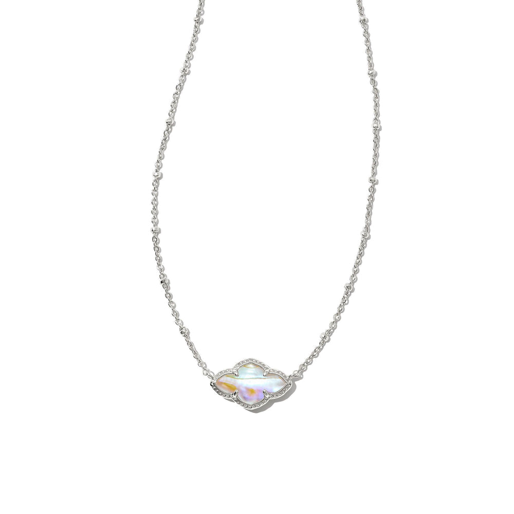 KENDRA SCOTT Abbie Pendant Necklace in Iridescent Abalone