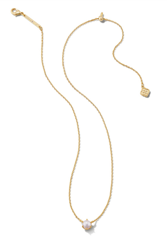 KENDRA SCOTT Ashton Gold Pearl Pendant Necklace