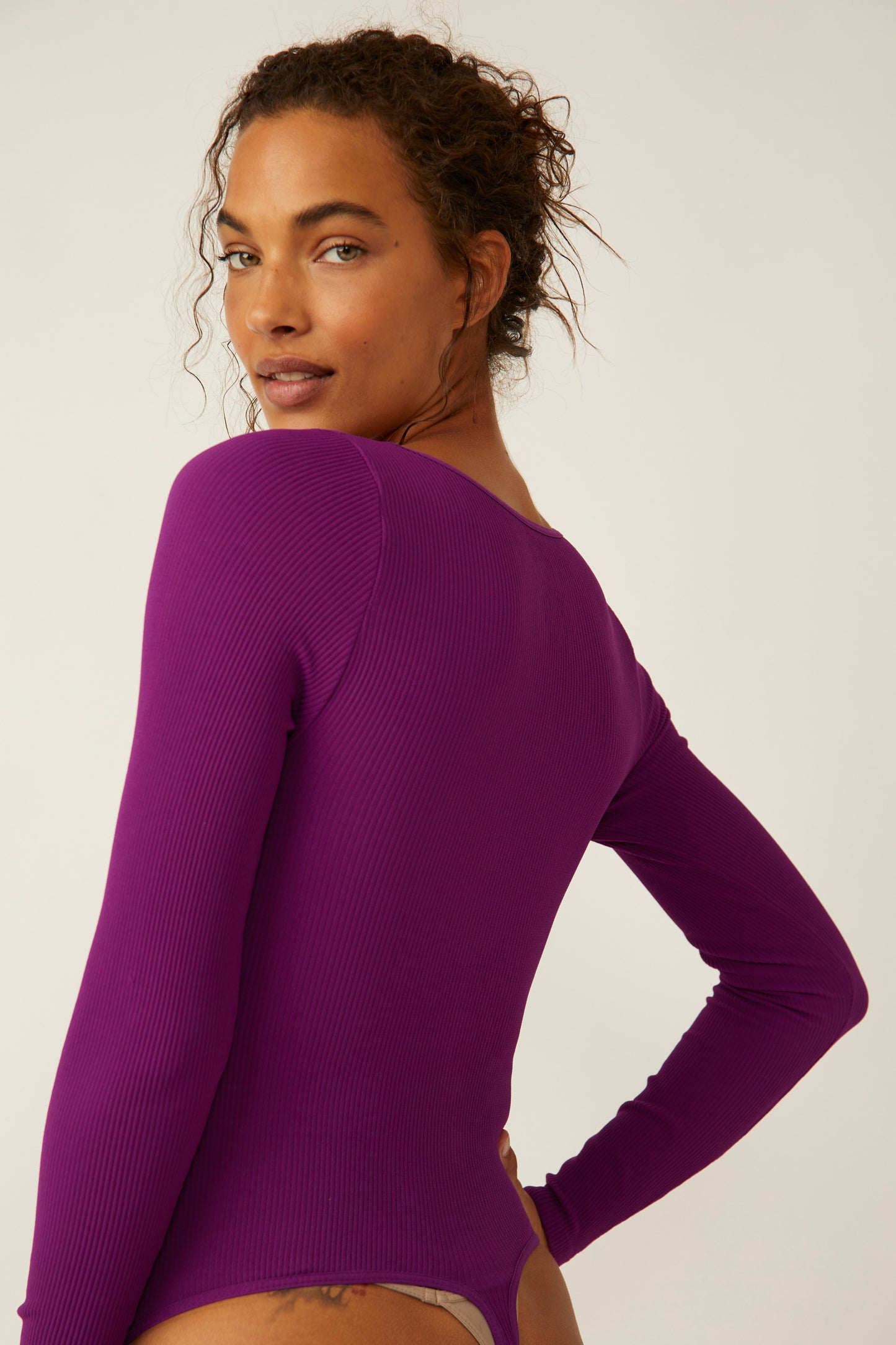 FREE PEOPLE INTIMATELY Meg Seamless Long Sleeve Bodysuit