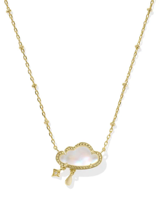 KENDRA SCOTT Celestes Clous Gold Short Pendant Necklace