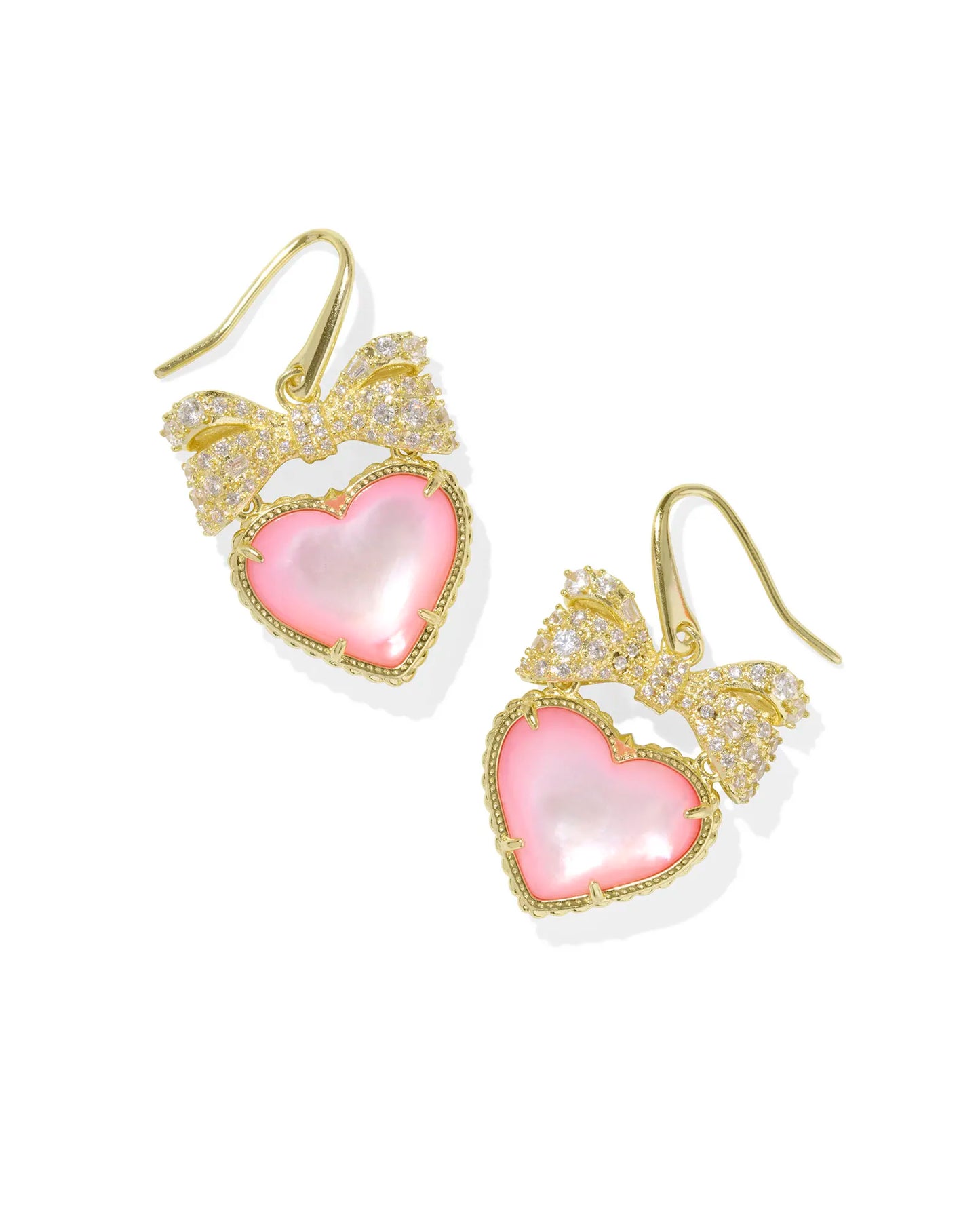 KENDRA SCOTT Haisley Heart Gold Drop Earrings