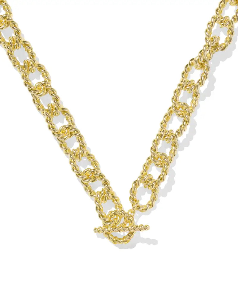 KENDRA SCOTT Haisley Heart Gold Statement Necklace