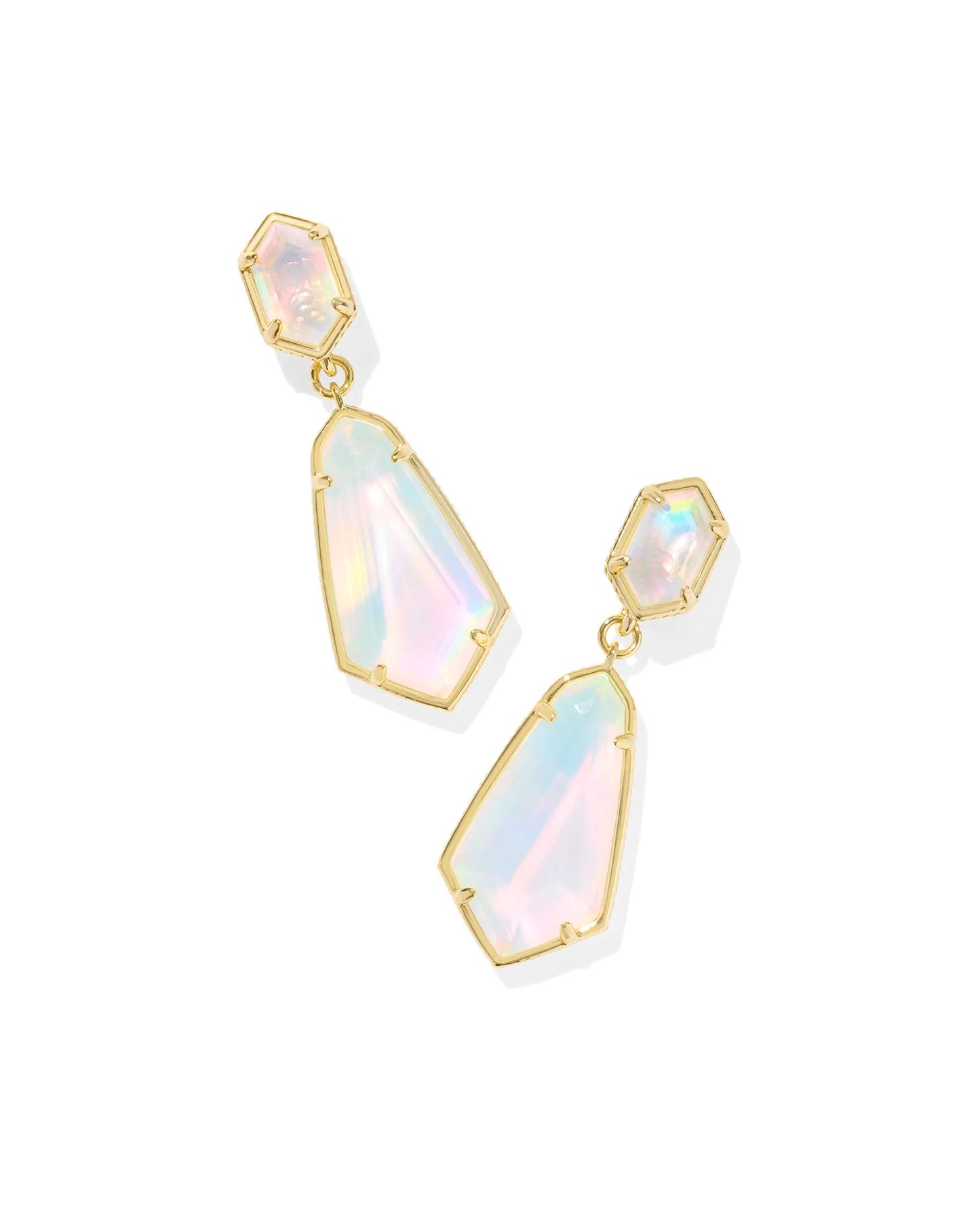 KENDRA SCOTT Hallie Gold Convertible Drop Earrings