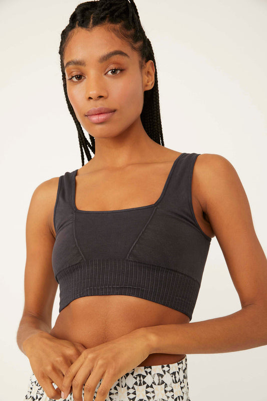 FREE PEOPLE Good Karma Square-Neck Bra