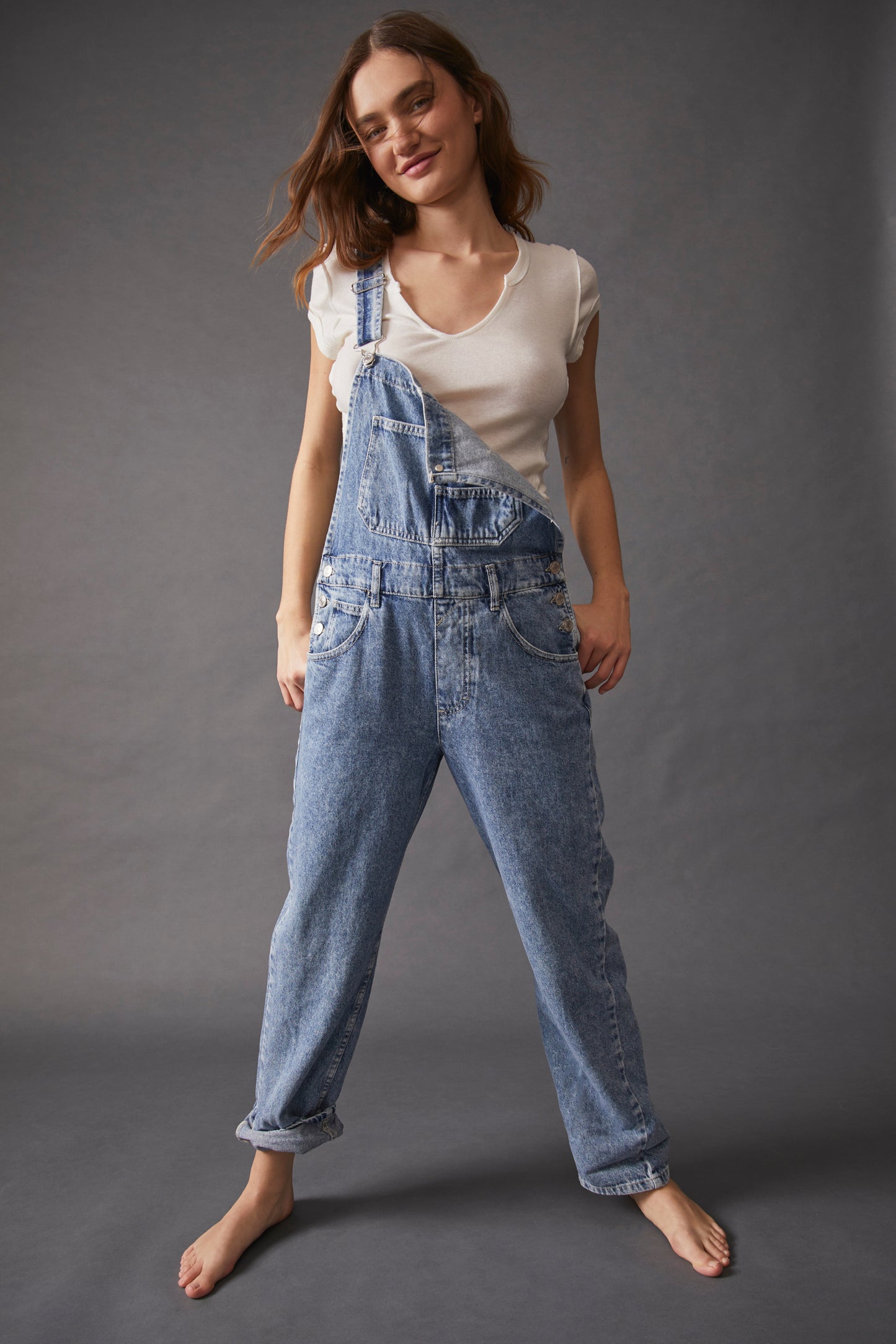 FREE PEOPLE We The Free Ziggy Denim Overalls