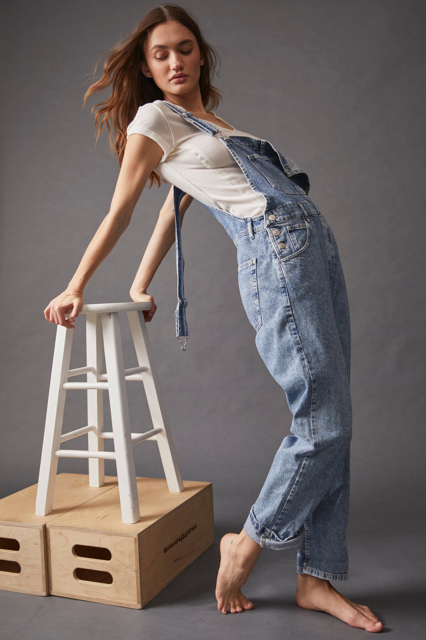 FREE PEOPLE We The Free Ziggy Denim Overalls