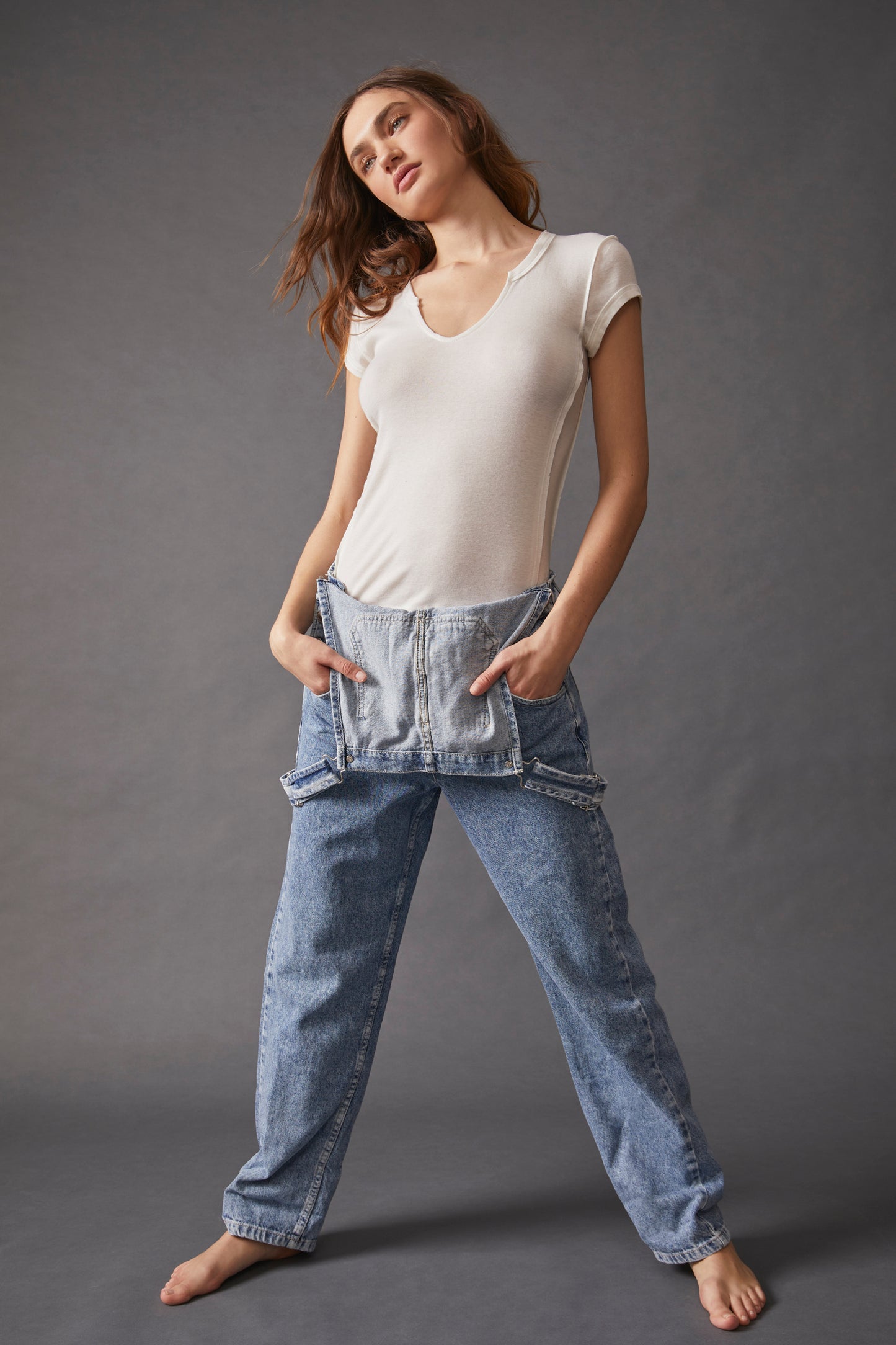 FREE PEOPLE We The Free Ziggy Denim Overalls