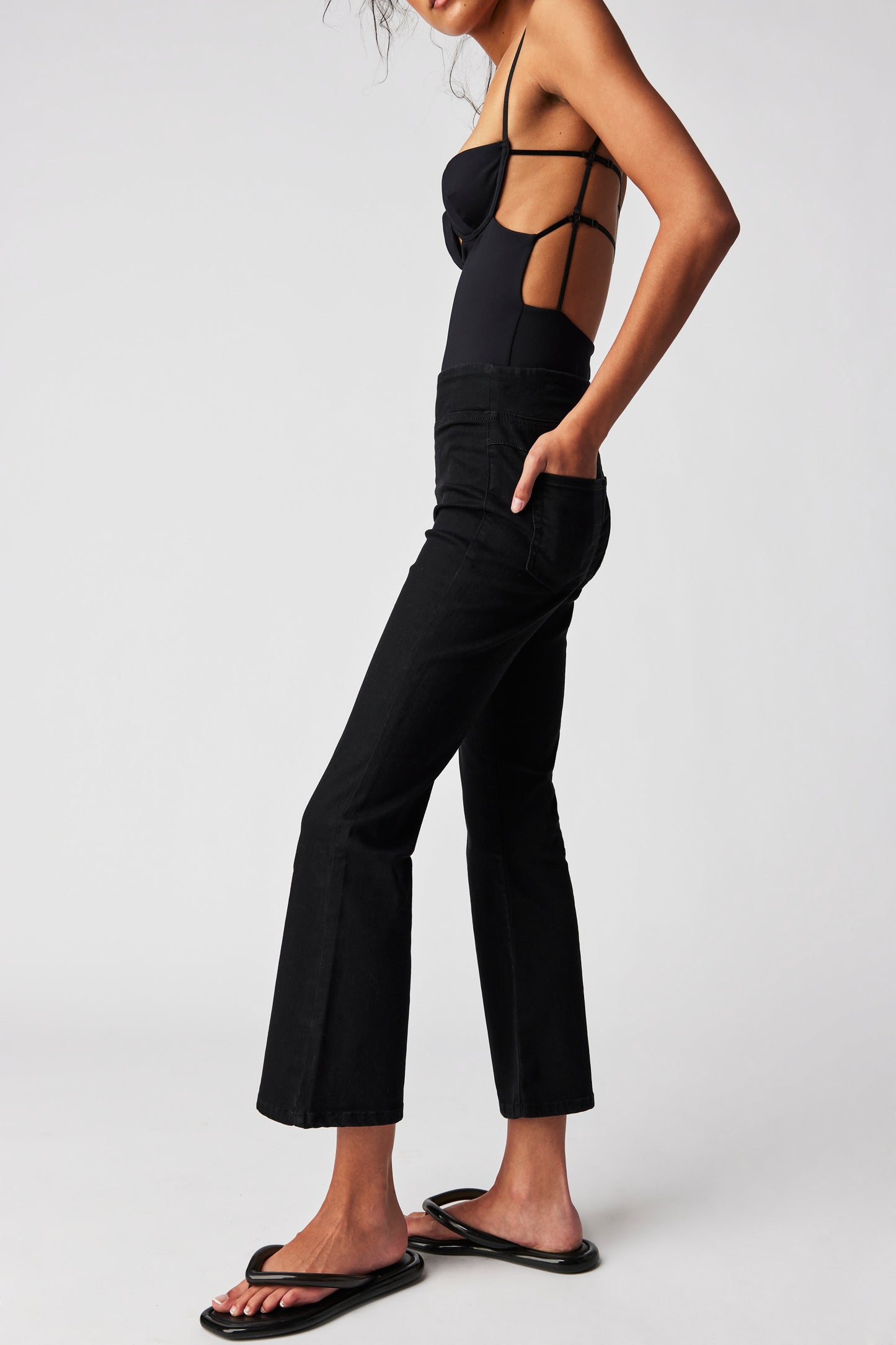 FREE PEOPLE In My Feelings Slim Crop Pants