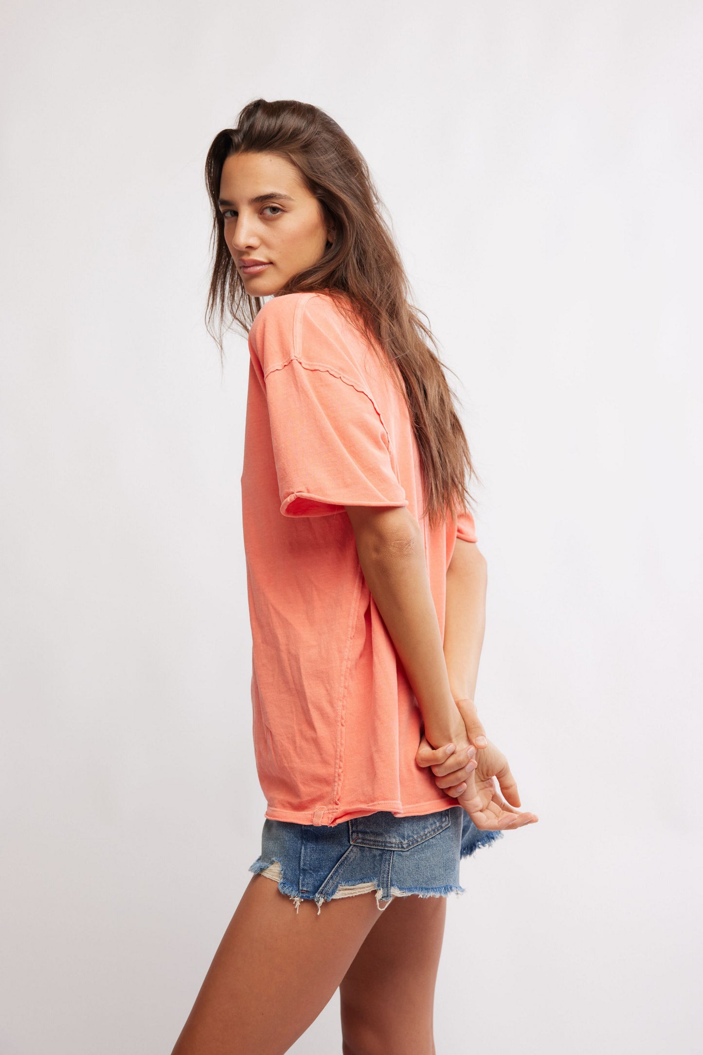 FREE PEOPLE We The Free Nina V-Neck Tee