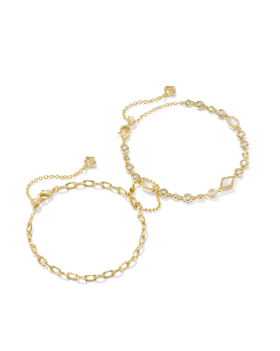 KENDRA SCOTT Mini Elisa Abbie Gold Bracelet Set