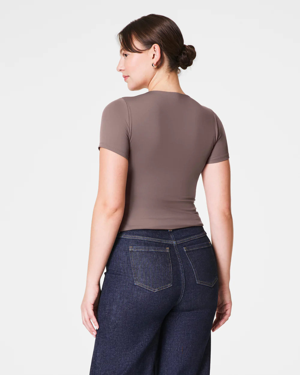 SPANX Smoothing Jersey's Short Sleeve Crew Tee