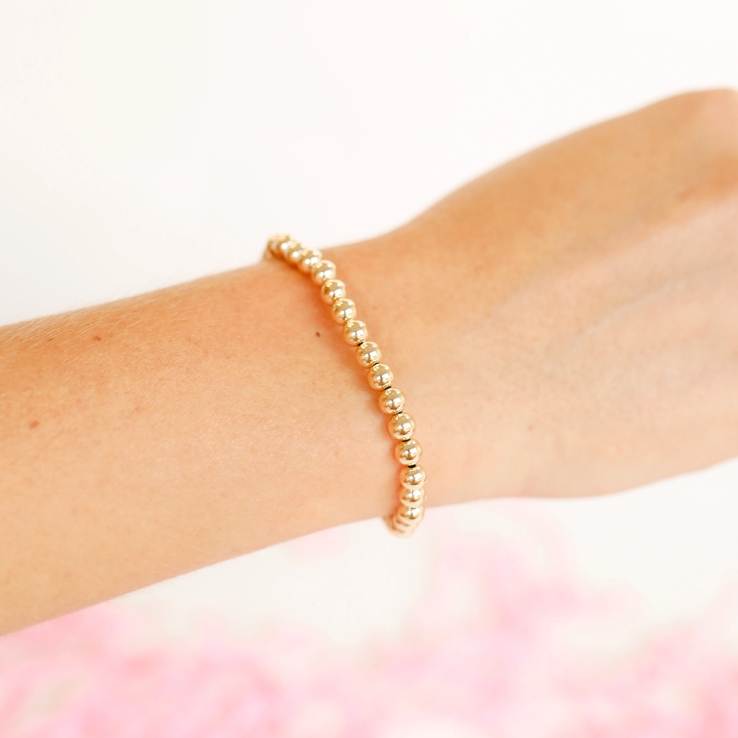 BEADED BLONDES 5mm Gold Bracelet