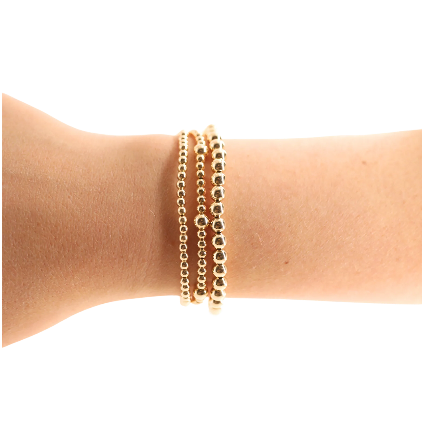 BEADED BLONDES 5mm Gold Bracelet