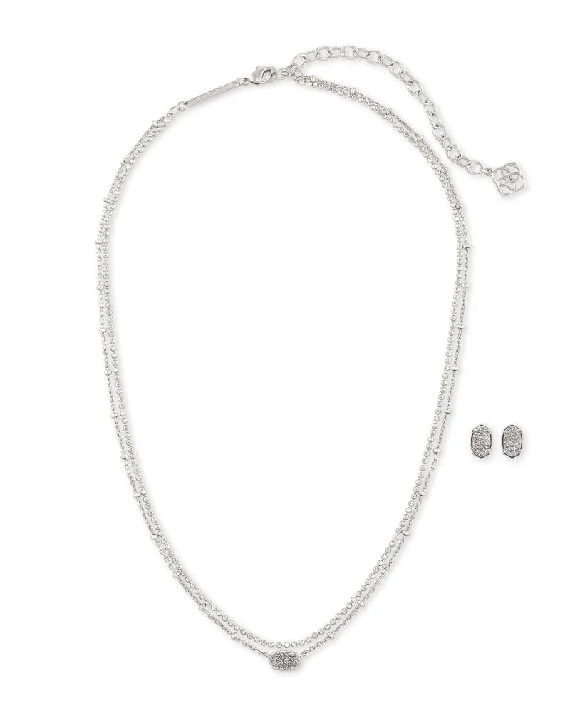 KENDRA SCOTT Emilie Gold Multi Strand Necklace & Stud Gift Set