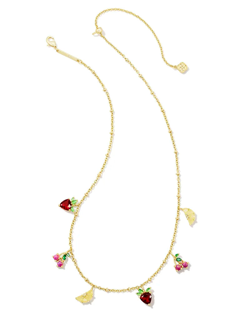 KENDRA SCOTT Fruit Gold Strand Necklace in Multi Mix